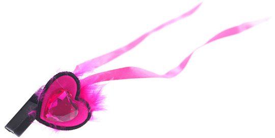 Womens Hen Party L Heart Shaped Plate Whistle Necklaces