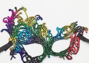 Exquisite Lace Masks Colorful Stereotypes Phoenix Masks for Masquerade Fancy