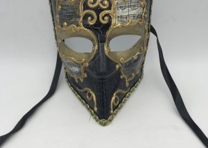 Gold Black Bauta Venetian Masks