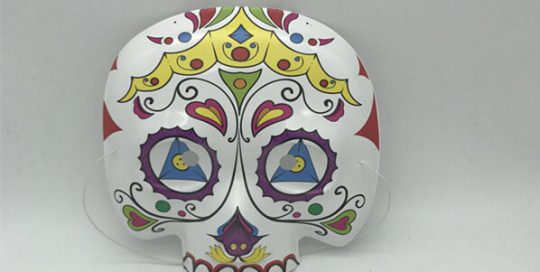 Mexican Day Of The Dead Sugar Skull Eyemask Masque Fancy Dress