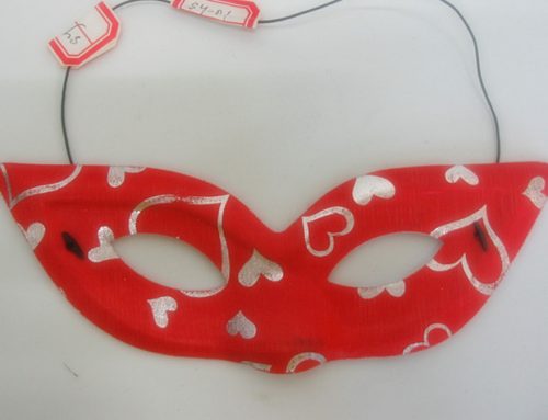 Valentine Day Hearts Red Fancy Eye Mask For Women Ball Party