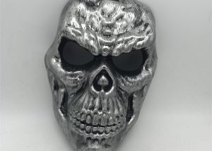 Skeleton Skull Horror Metalic Mask