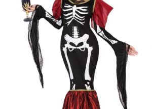 Halloween Bone Costume For Women Top Skirt Skeleton Costume Dress