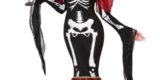 Halloween Bone Costume For Women Top Skirt Skeleton Costume Dress