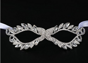 Stunning Bridal Wedding Crystal Diamante Eye Mask Masquerade For Party Prom