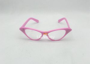 Pink Rhinestone Cat Eye 50s Party Glasses For Men and Women