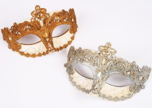 Masquerade Mask Venetian Lace Mask Craquel Mask