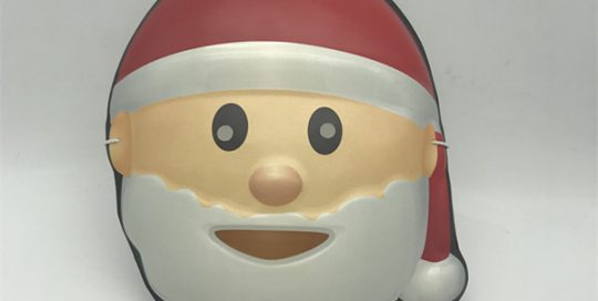 Christmas White Red Santa Eye Mask