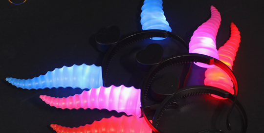 3 colors Devil Light Up Headband