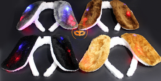 Puppy Dog Ear Headband LED Lighting Up Animal Headband