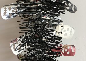 Halloween Skeleton Tinsel Garland