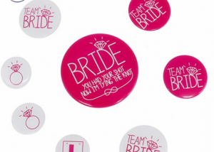 Hen Party Bride To Be Pink Badge Decoration Bridal Party Pins