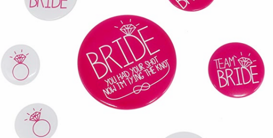 Hen Party Bride To Be Pink Badge Decoration Bridal Party Pins