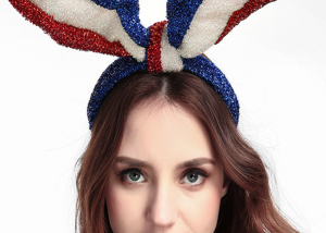 Patriotic Bunny Rabbit Earhair Band