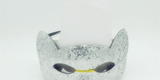 Glitter Cat Face Mask