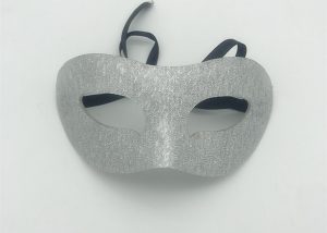 Silver Acrylic Mask For Christmas Party Ball