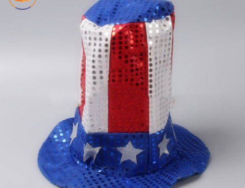 Fourth 4th of July USA Flag Independence Day Uncle Sam Top Sequin Hat