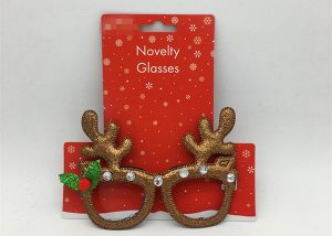 Novelty Christmas Glasses Reindeer Eyeglass Frame Costume Accessory