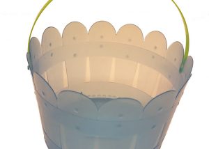 Plastic Easter Eggs Basket Bunny Candy Basket For Easter Party