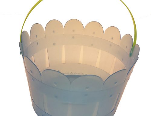 Plastic Easter Eggs Basket Bunny Candy Basket For Easter Party