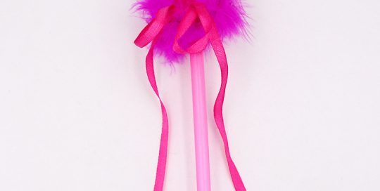 Hen Party Naughty Supplies Pink Feather Magic Wand at www.legopartycraft.com