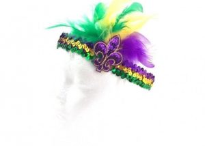 Mardi Gras PGG Feather Flappy Headband