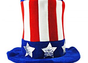 Patriotic Top Hat Felt Hats For Adult