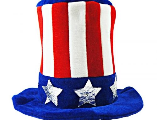 Party City Patriotic Top Hat Felt Hats For Adult Fourth Of July Headwear