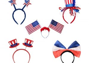 Patriotic headbands, Red White Bopper