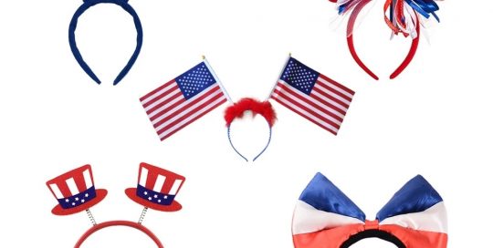 Patriotic headbands, Red White Bopper