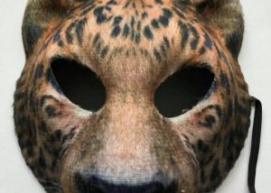 Tiger Half Face Mask for Party Halloween Cosplay Animal Mask