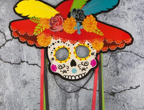 The Day of the Dead Sugar Skull Paper Mask Half Face Mask Party Decoration