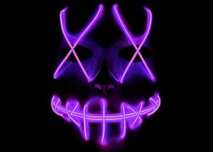 Freightening LED Light up Mask Halloween Mask Glow Rave Mask