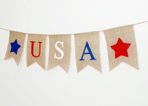 Independence Day Hanging Decor Patriotic USA Banner 4th of July Bunting Flags