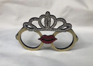 Crown Decor Glitter Eyeglasses Frame Party Decor Accessories