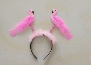 Flamingo Party Pink Glitter Headband