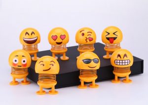 Tik Tok Best-Seller Smiling Face Spring For Car Decoration