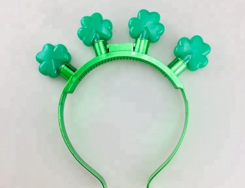 St Patricks Day Clover Headband Light Up Shamrock Glow Headband
