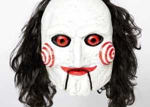Jigsaw (Saw 8) Billy Adult Mask With Hair Halloween Accessories