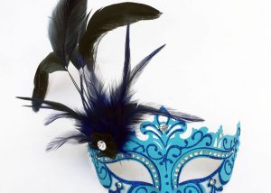 pl16904777 colombina plastic mask with feather 10 pf3029f