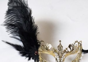 venice mask metal mask with swarovski crystals