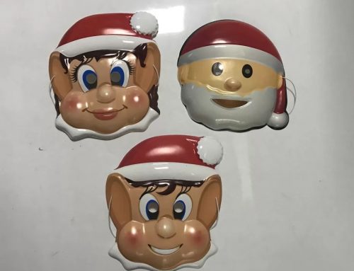 Christmas Gifts Santa And ELF Eye Masks 3 Assted