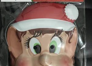 Xmas Elf Boy Girls Elf Face Mask 2 Asstd