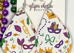 Faux Leather Earrings