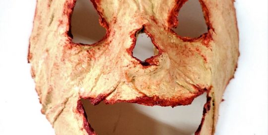 HALLOWEEN Carved Pumpkin Skin Flesh latex mask