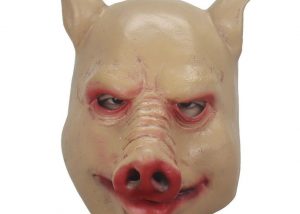 Horror Pig Head Masks Cosplay Animal Pig Scary Latex Masks Helmet Halloween Carnival Party Costume Props