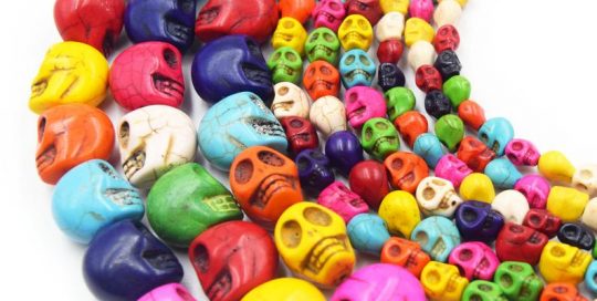 Howlite Skull Beads