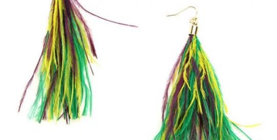 MG feather Earrings