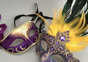 Mardi Gras Masquerade ball mask Pair Carnival Parade Costume Cosplay Party