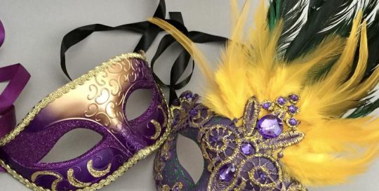 Mardi Gras Masquerade ball mask Pair Carnival Parade Costume Cosplay Party